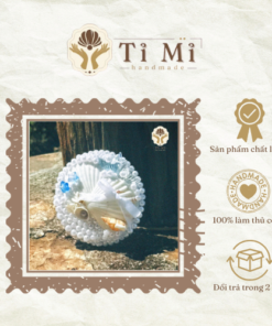 Gương mini sò hạt xanh