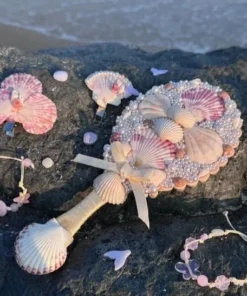 gương vỏ sò handmade dễ thương