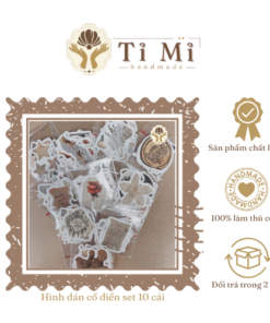 Hình dán cổ điển set 10 cái