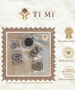 Hình dán cổ tích xanh biển set 10 cái